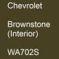 Preview: Chevrolet, Brownstone (Interior), WA702S.